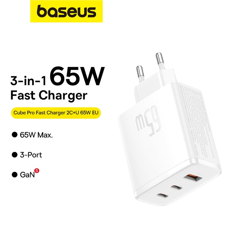 Baseus Cube Pro 65W GaN5 EU Charger