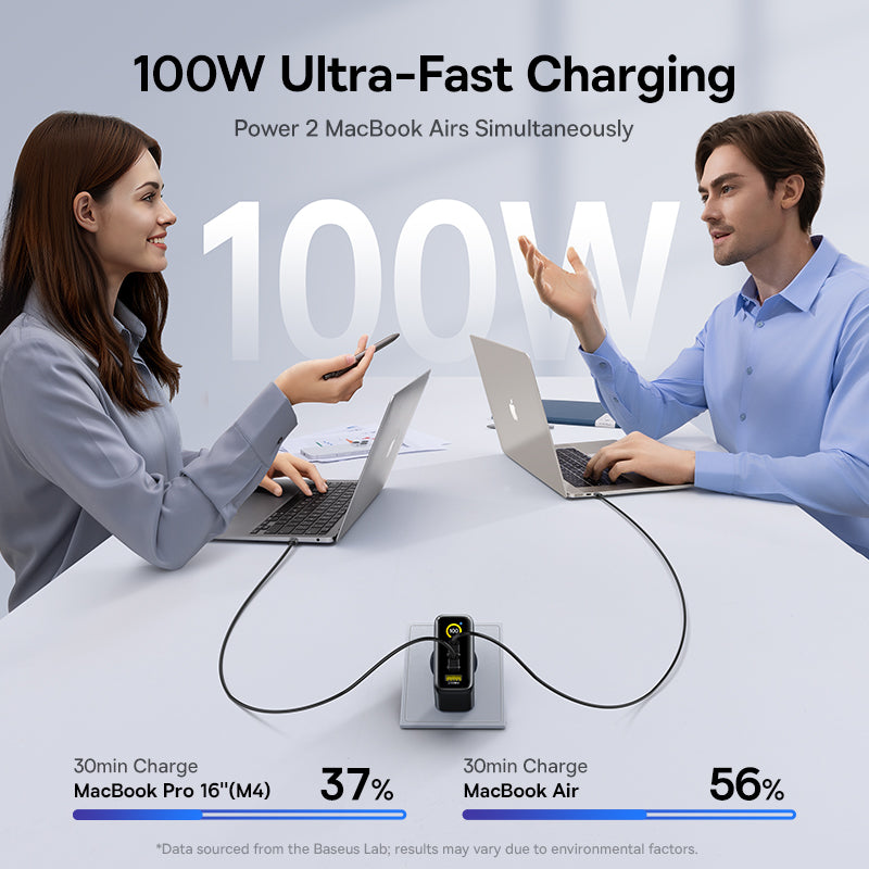 Baseus PicoGo AE21 100W GaN Charger 2C+U EU - Black