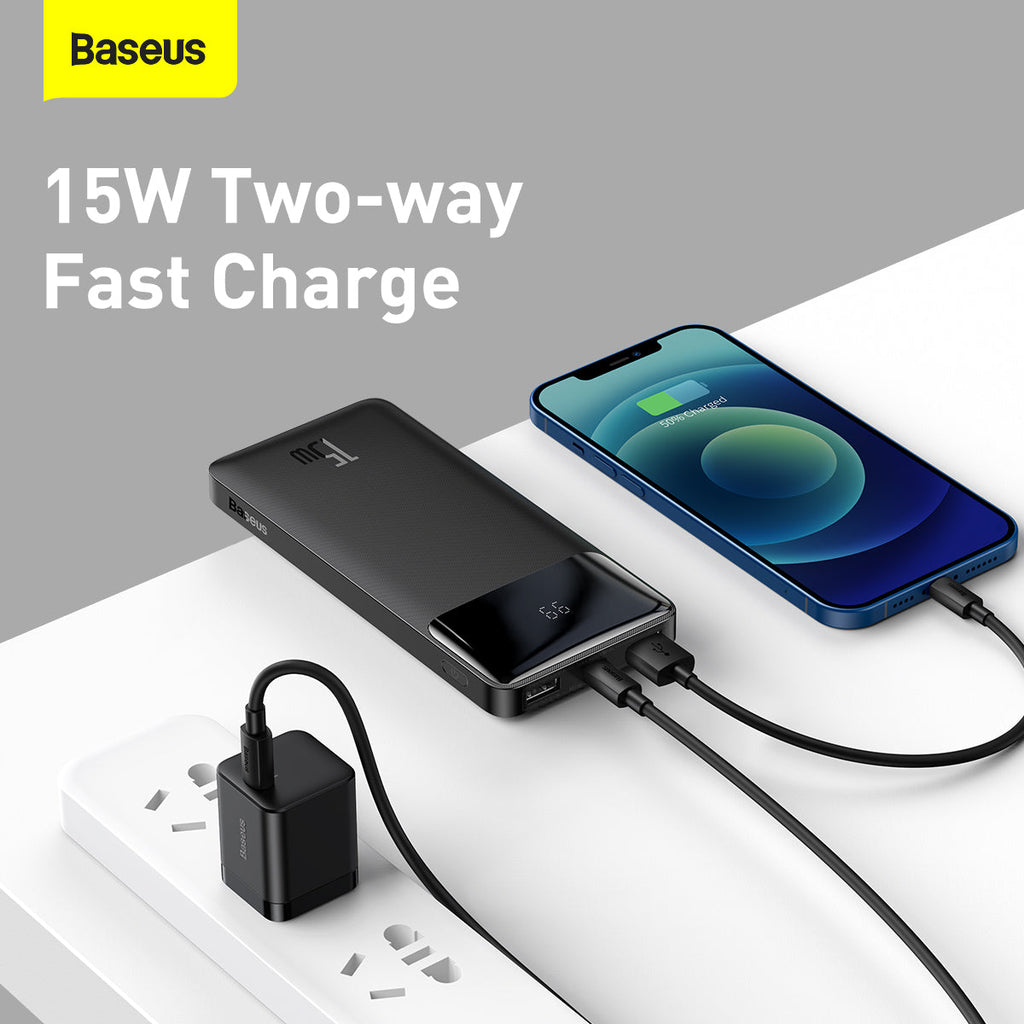 Baseus Bipow 15W Power Bank, 30,000mAh