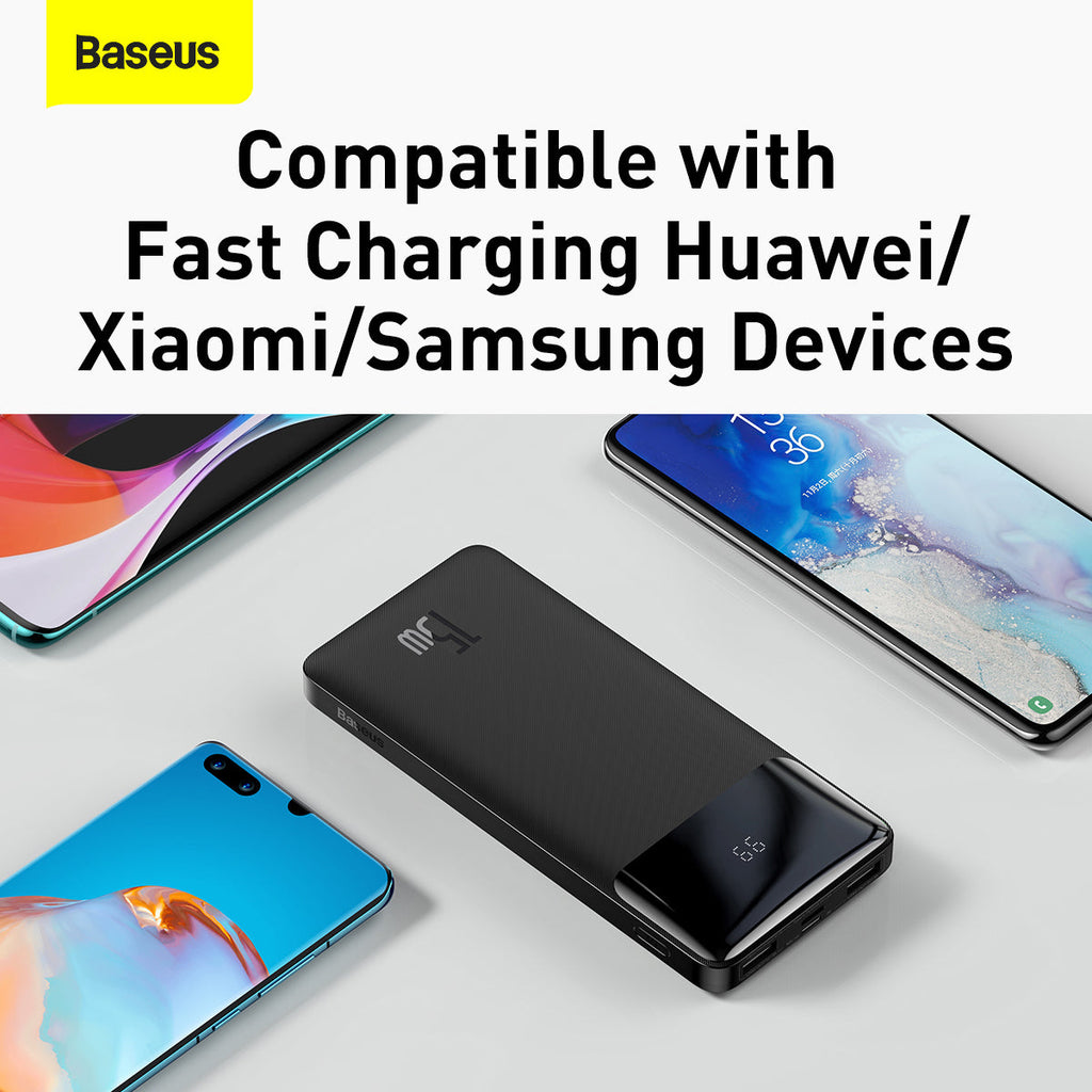 Baseus Bipow 15W Power Bank, 30,000mAh