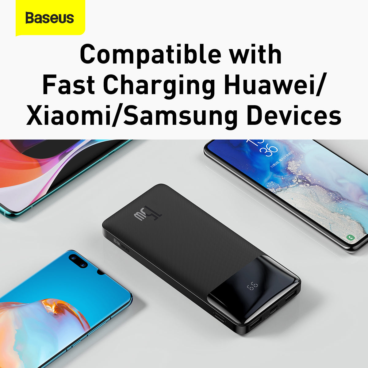 Baseus Bipow 15W Power Bank, 30,000mAh