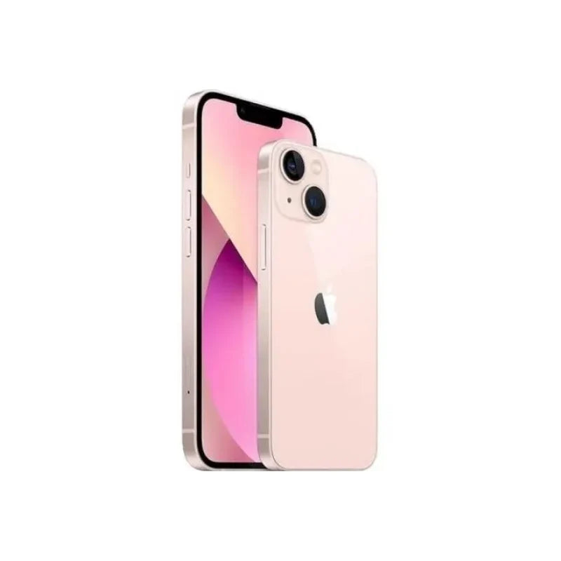 Pink iPhone 13 128GB by Oraxxi with Starlight finish, showing the front display and sleek design.
