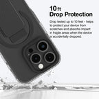 Black AmazingThing Titan Pro+ MagSafe case for iPhone 16 Pro and 16 Pro Max, showing sleek design and secure MagSafe compatibility.