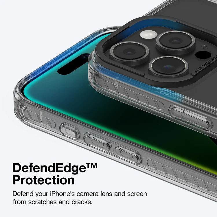 Black AmazingThing Titan Pro+ MagSafe case for iPhone 16 Pro and 16 Pro Max, showing a sleek protective phone cover with MagSafe compatibility.