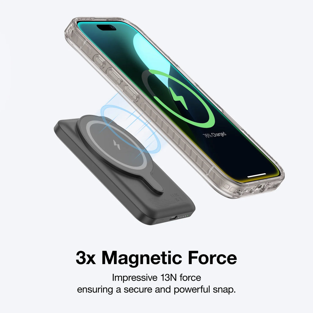 Black AmazingThing Titan Pro+ MagSafe case for iPhone 16 Pro and Max, showcasing durable protection and precise cutouts.