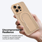 AmazingThing Titan Pro+ MagSafe iPhone 16 Pro/Pro Max case in black, protective and sleek for Apple smartphones.