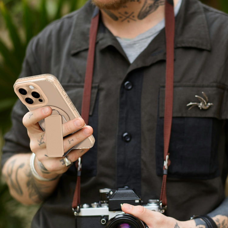Black AmazingThing Titan Pro+ MagSafe case for iPhone 16 Pro and 16 Pro Max, featuring durable protection and precise cutouts.