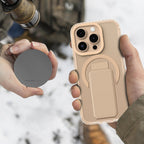 AmazingThing Titan Pro+ MagSafe case for iPhone 16 Pro and Max in black, featuring durable protection and seamless MagSafe compatibility.