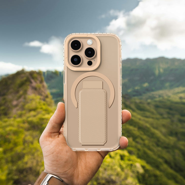 Black AmazingThing Titan Pro+ MagSafe case for iPhone 16 Pro and 16 Pro Max, featuring durable protection and magnetic attachment.