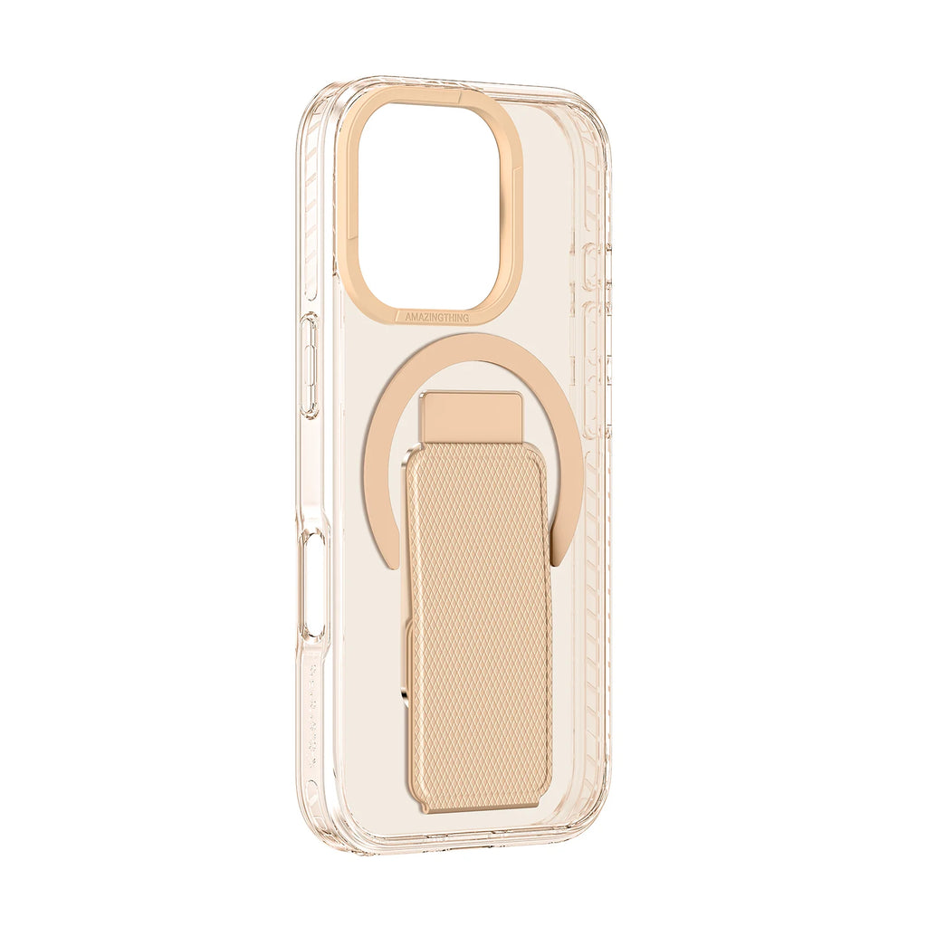 Black AmazingThing Titan Pro+ MagSafe case for iPhone 16 Pro and 16 Pro Max, with sleek protective design and magnetic attachment.