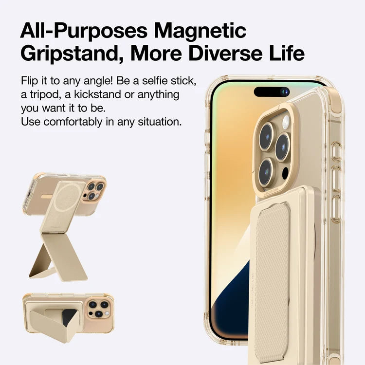 Gray AmazingThing Omni Adventure Kit iPhone 16 Pro MagSafe case with rugged design and protective features for iPhone 16 Pro and Max.