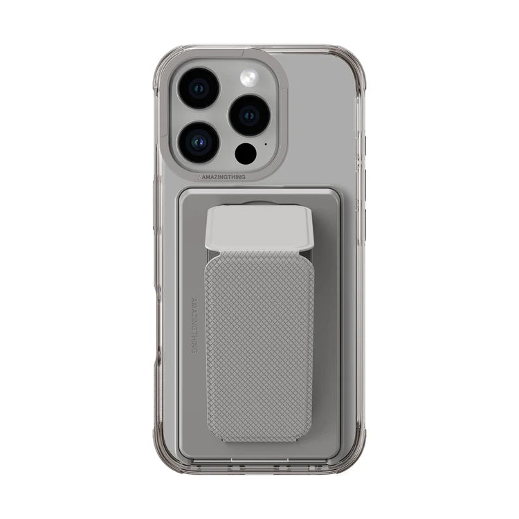 Gray AmazingThing Omni Adventure Kit iPhone 16 Pro MagSafe case with rugged design and protective features.