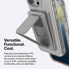 Gray AmazingThing Omni Adventure Kit iPhone 16 Pro MagSafe Case with rugged design and precise cutouts for secure fit and easy access.