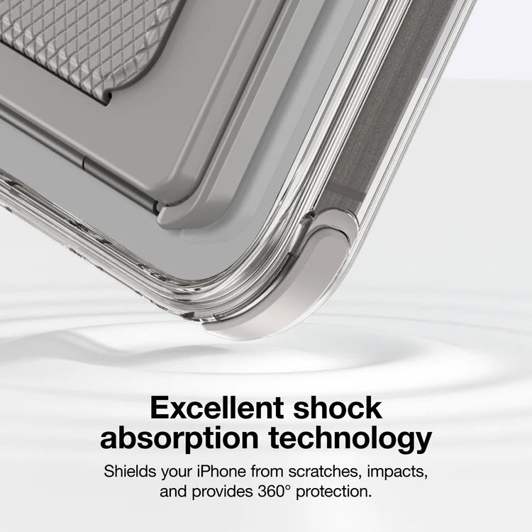 Gray AmazingThing Omni Adventure Kit iPhone 16 Pro MagSafe case with rugged design and precise cutouts for secure fit and protection.