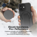 Black AmazingThing Titan Pro+ MagSafe case for iPhone 16 and 16 Plus, featuring durable design and precise cutouts.