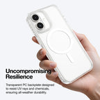 Clear AmazingThing Titan Pro Mag iPhone 16 / 16 Plus case showcasing slim design and durable protection for Apple smartphones.