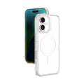 Clear AmazingThing Titan Pro Mag case for iPhone 16 and 16 Plus, showing a sleek, transparent protective cover with a magnetic design.