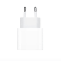 Apple 20W USB-C Power Adapter shown with compact design and USB-C port for fast charging devices.
