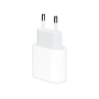Apple 20W USB-C Power Adapter with compact design and USB-C port for fast charging devices.