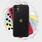 Pre-owned Apple iPhone 11 64GB in black, showing the front screen with sleek design and minimal bezels.