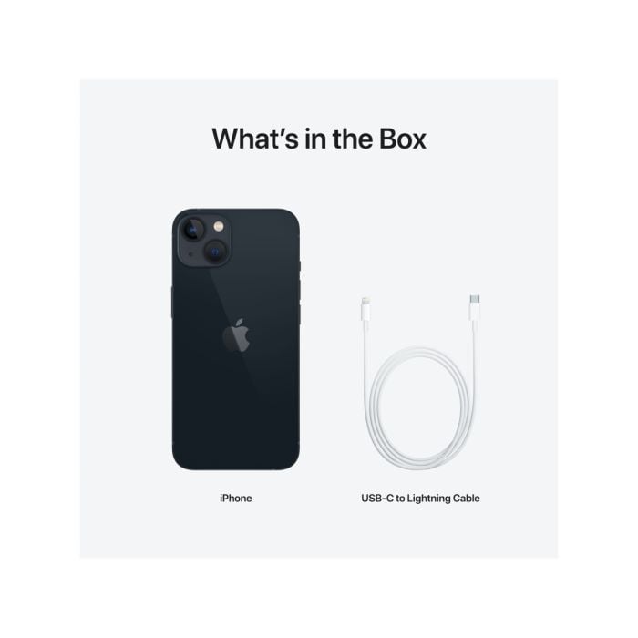 Apple iPhone 13 smartphone with a sleek design, featuring a dual-camera system and vibrant display.