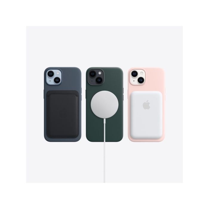 Apple iPhone 14 smartphone with sleek design, large display, and dual-camera system in a modern black finish.