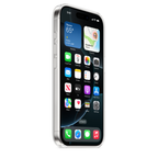 Clear Apple iPhone 16 Pro MagSafe case showing transparent design and precise cutouts for easy access and protection.