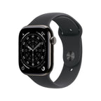 Apple Watch Series 11 Slate Titanium Case with Black Sport Band - Oraxxi