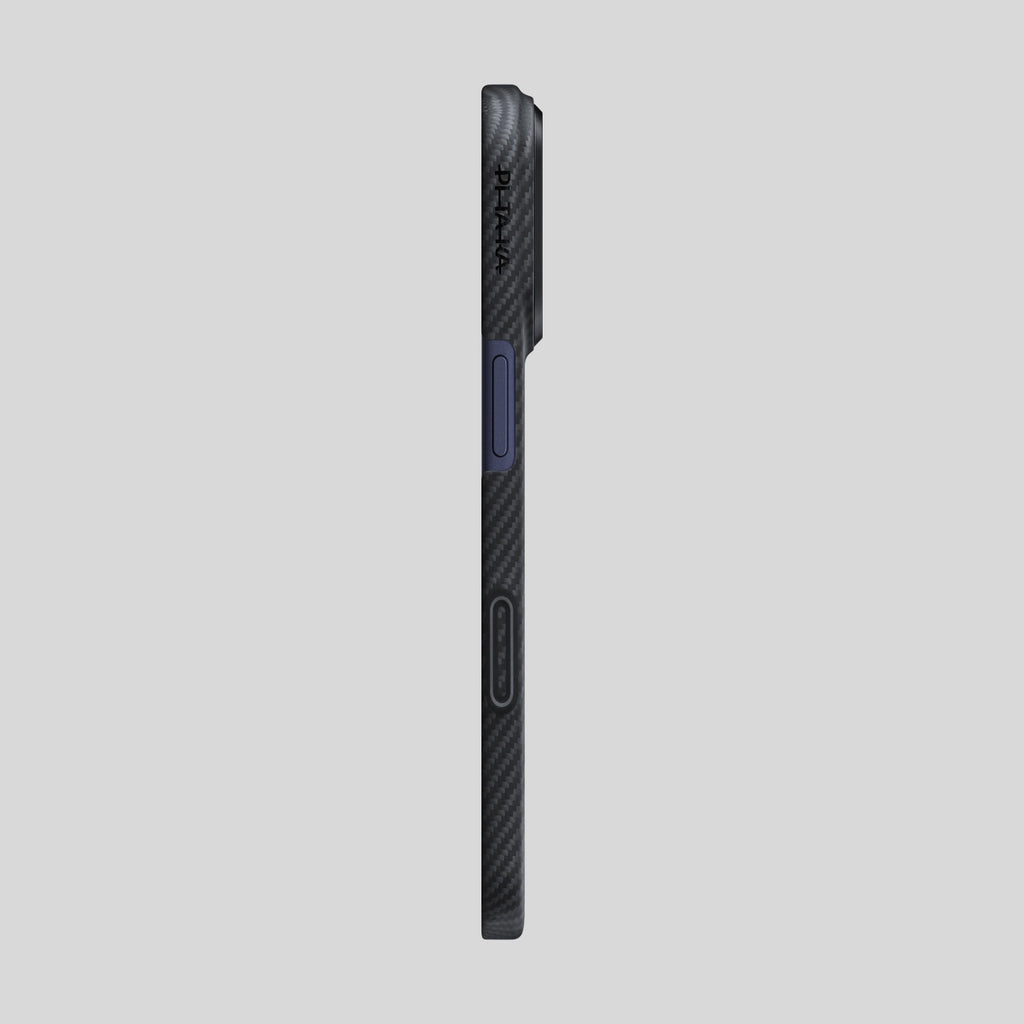 PITAKA Aramid Edge NFC Case for iPhone 17 - Black/Grey
