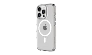 Clear Body Glove Magnetic Ghost Case for iPhone 16 Pro, showcasing the slim, transparent design and magnetic feature.