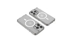 Clear Body Glove Magnetic Ghost Case for iPhone 16 Pro showing slim, transparent design with magnetic closure and protective edges.