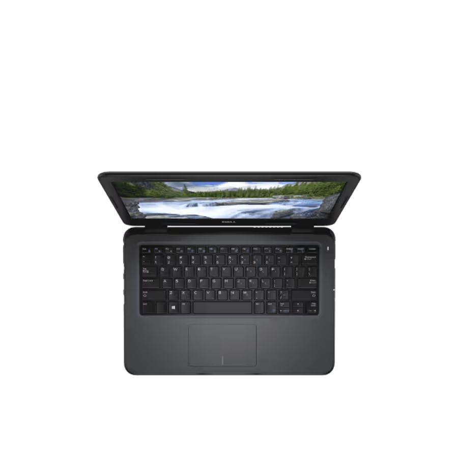Dell Latitude 3300 laptop with Core i5 8th Gen, 8GB RAM, and 256GB SSD, shown with its sleek design and keyboard.