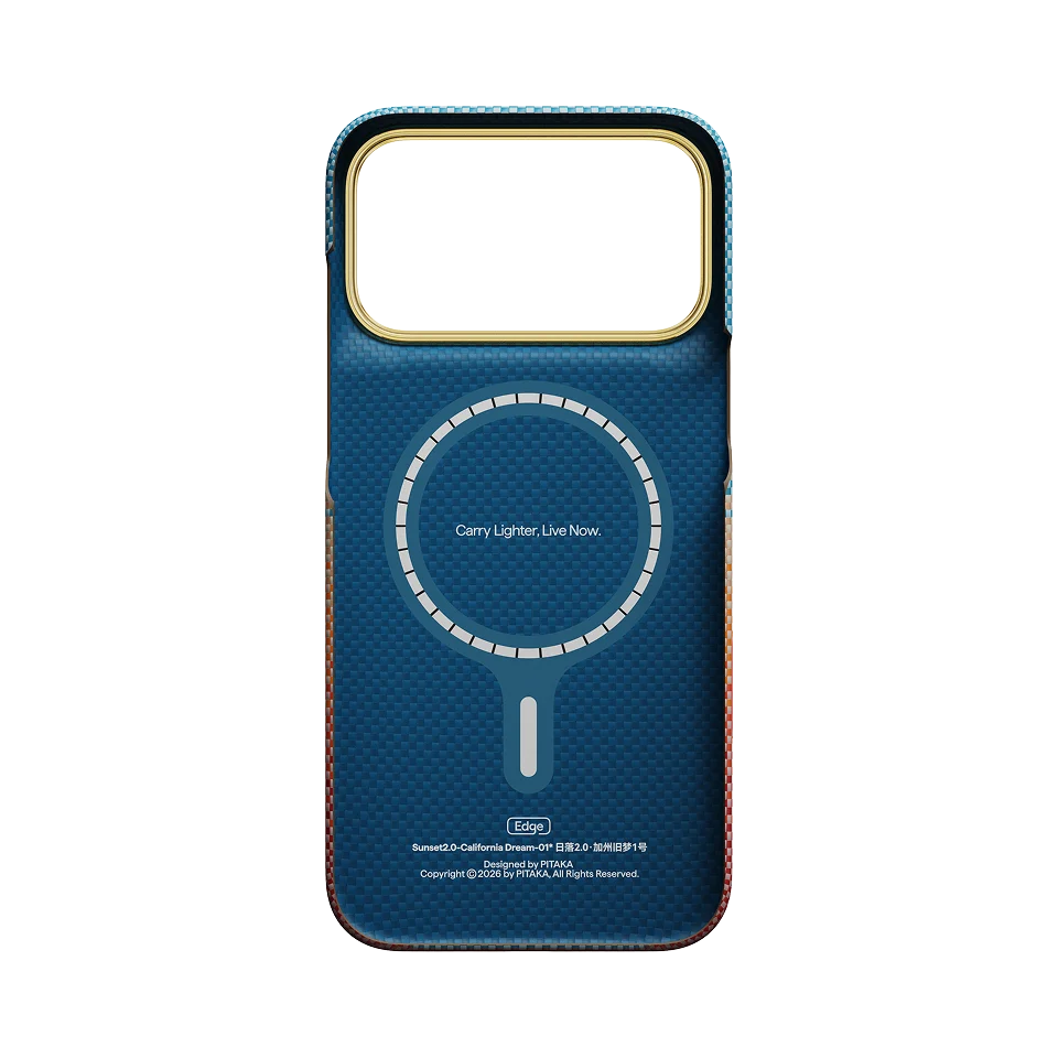 PITAKA Edge Aramid Case Compatible with iPhone 18 Pro Max - California Dream-01
