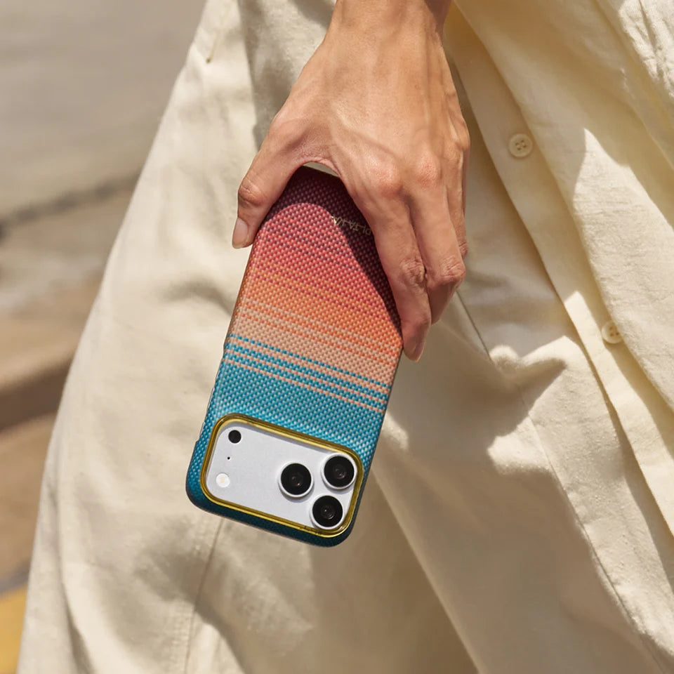 PITAKA Edge Aramid Case Compatible with iPhone 18 Pro - California Dream-01