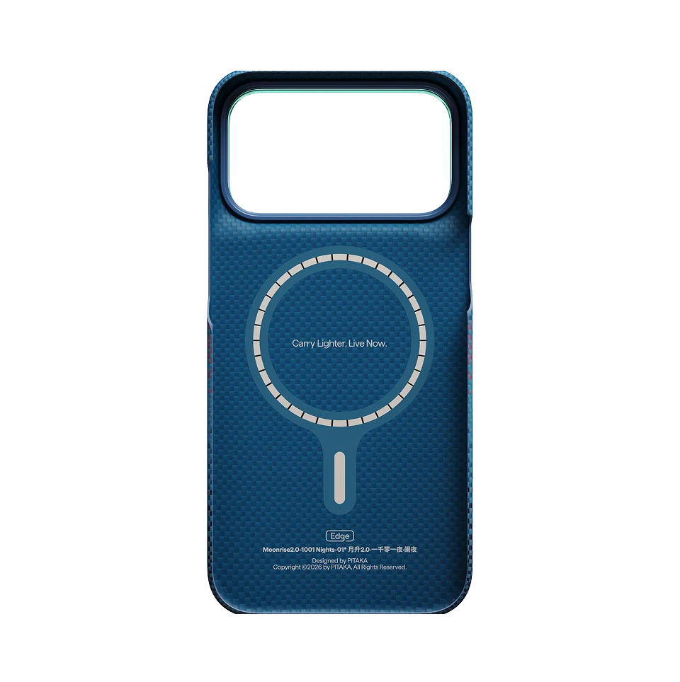 PITAKA Edge Aramid Case Compatible with iPhone 18 Pro Max - Midnight