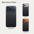 PITAKA Edge MagSafe Case | iPhone 17 Pro | Black/Grey