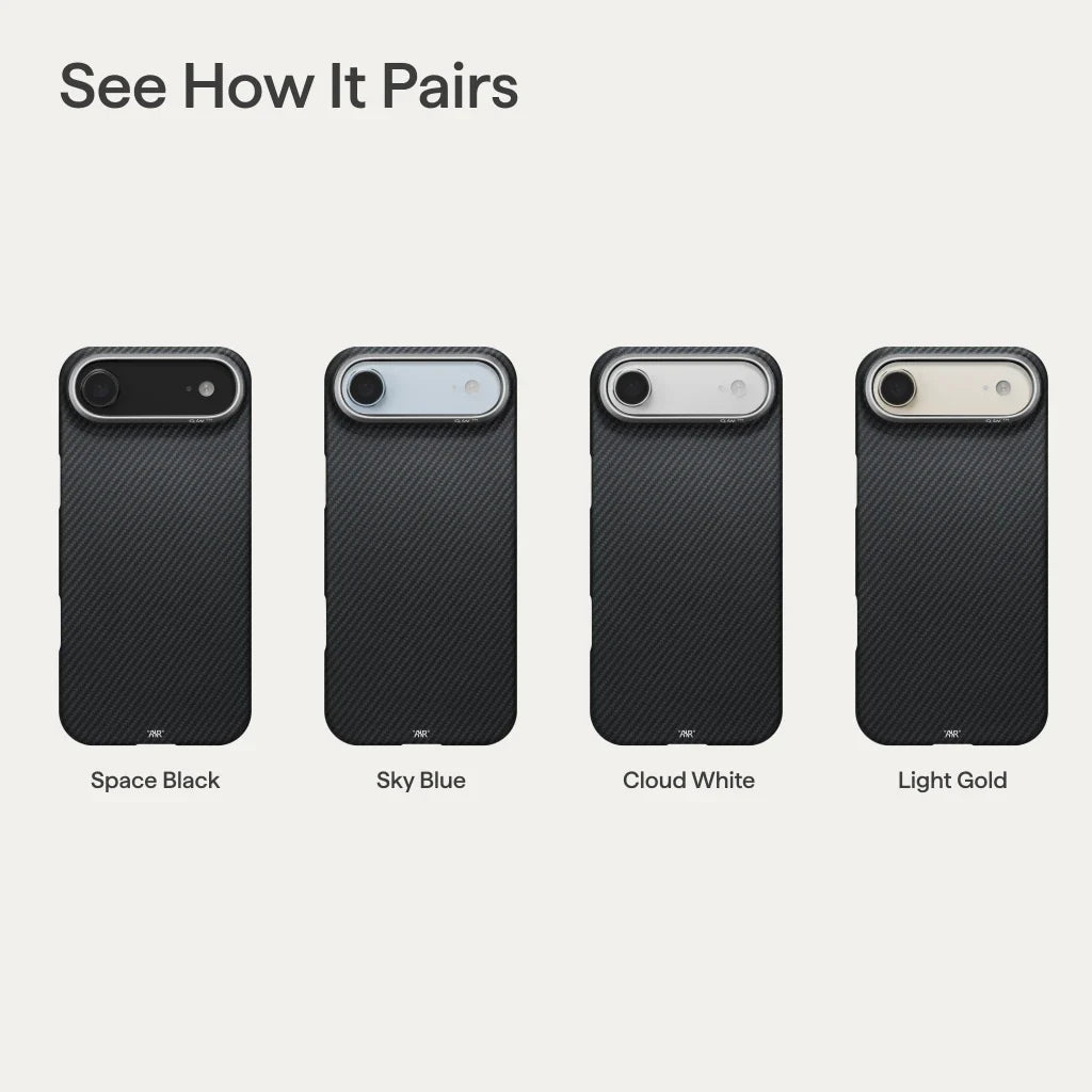 PITAKA Edge Shield Case | iPhone 17 Air | Black/Grey