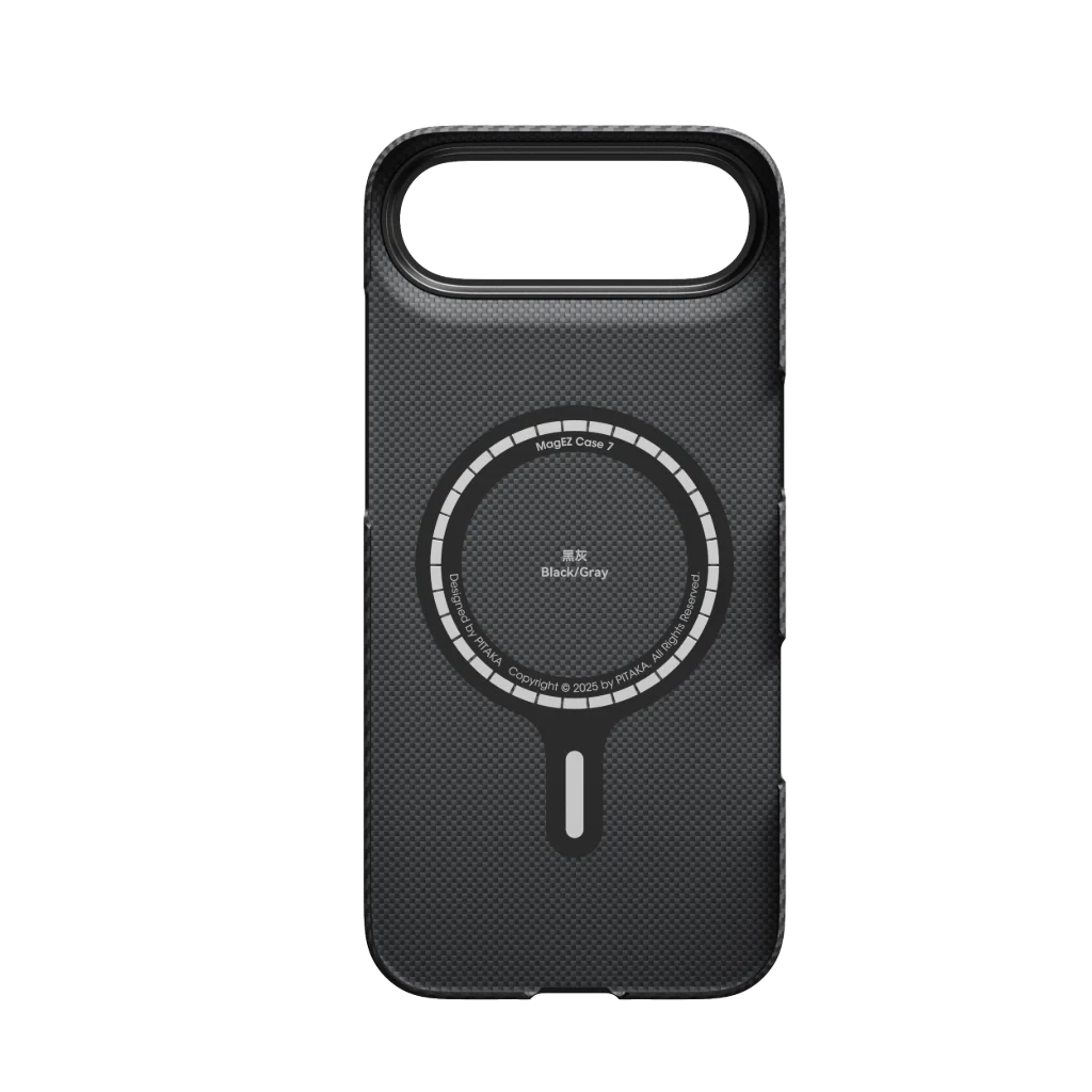 PITAKA Edge Shield Case | iPhone 17 Air | Black/Grey
