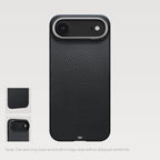 PITAKA Edge Shield Case | iPhone 17 Air | Black/Grey