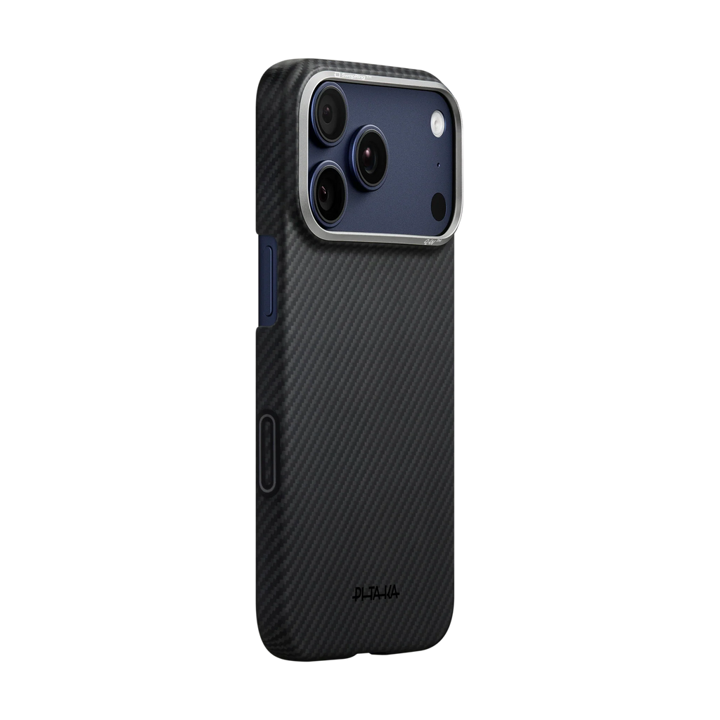 PITAKA Edge MagSafe Case | iPhone 17 Pro | Black/Grey