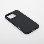 Moov Soft Touch MagSafe Case for iPhone 16 Pro in black, featuring smooth finish and secure magnetic attachment.