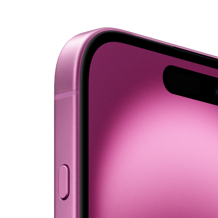 Silver Oraxxi iPhone 16 Plus with 128GB storage, featuring a large display and sleek design.