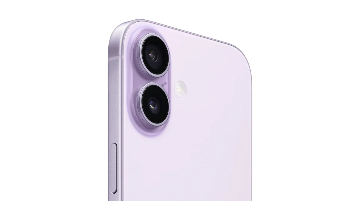 Purple Oraxxi iPhone 17 with 256GB storage, sleek design and modern features, shown in a close-up view.