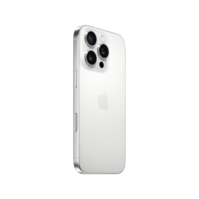Silver Oraxxi iPhone 16 Pro with 256GB storage, showing the sleek front display and side profile.