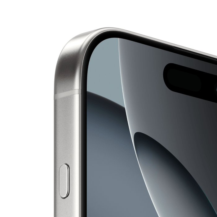 Silver Oraxxi iPhone 16 Pro with 256GB storage, sleek design and large screen, front view showing smooth edges and camera system.