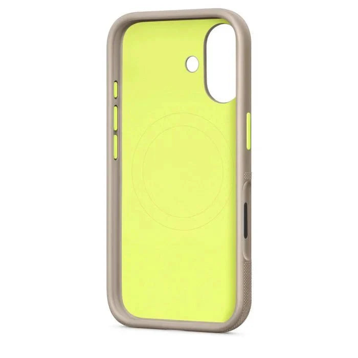 Blue Oraxxi Beats Rugged Case with MagSafe and camera control for iPhone 17, showing durable design and precise camera cutout.