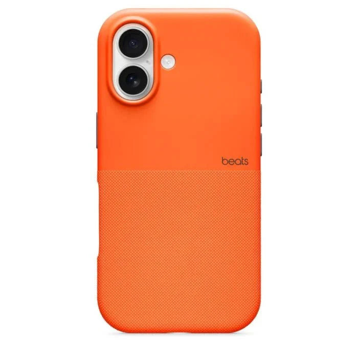 Blue Oraxxi Beats Rugged Case with MagSafe and camera control for iPhone 17, showing the protective design and button access.