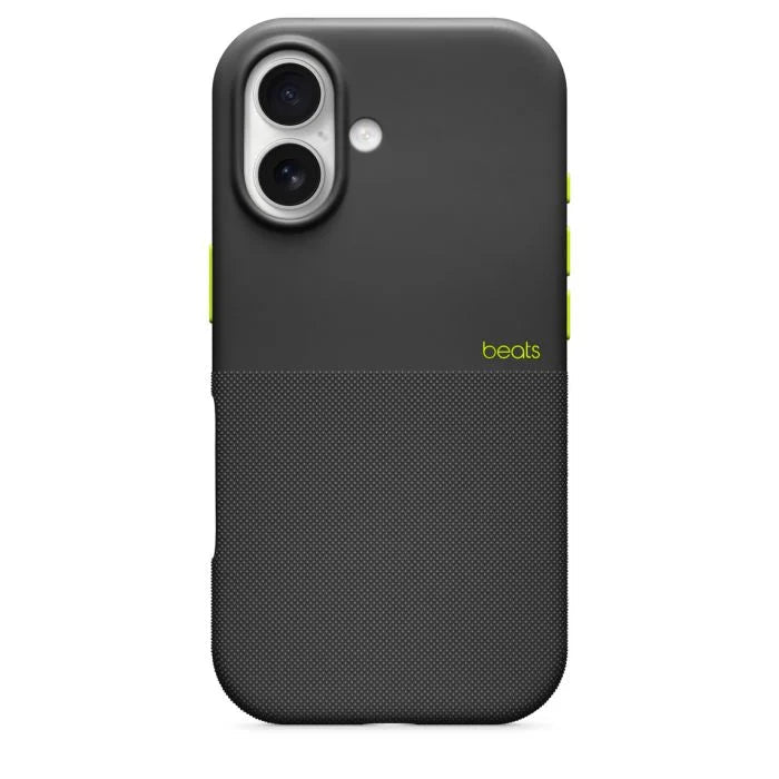 Blue Oraxxi Beats Rugged Case with MagSafe and camera control for iPhone 17, showing the durable design and precise cutouts.