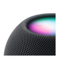 Blue Apple HomePod mini smart speaker by Oraxxi, compact device with touch controls and LED display on top.