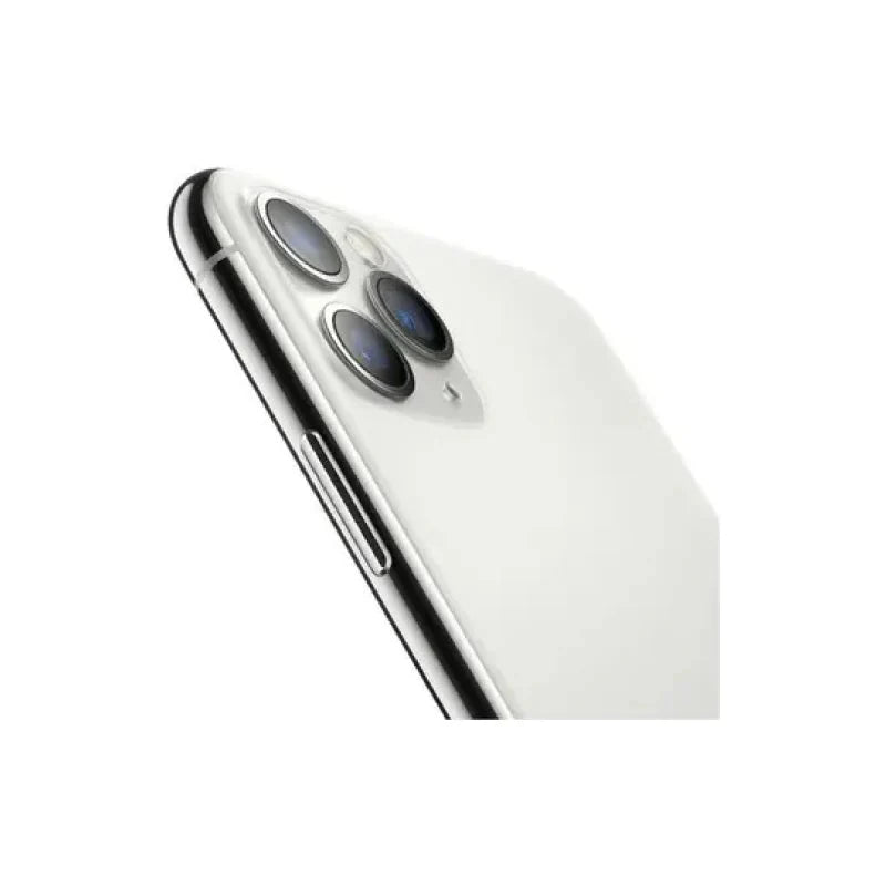 Pre-owned Apple iPhone 11 Pro 64GB in silver, showing front and back views, with a sleek design and intact display.